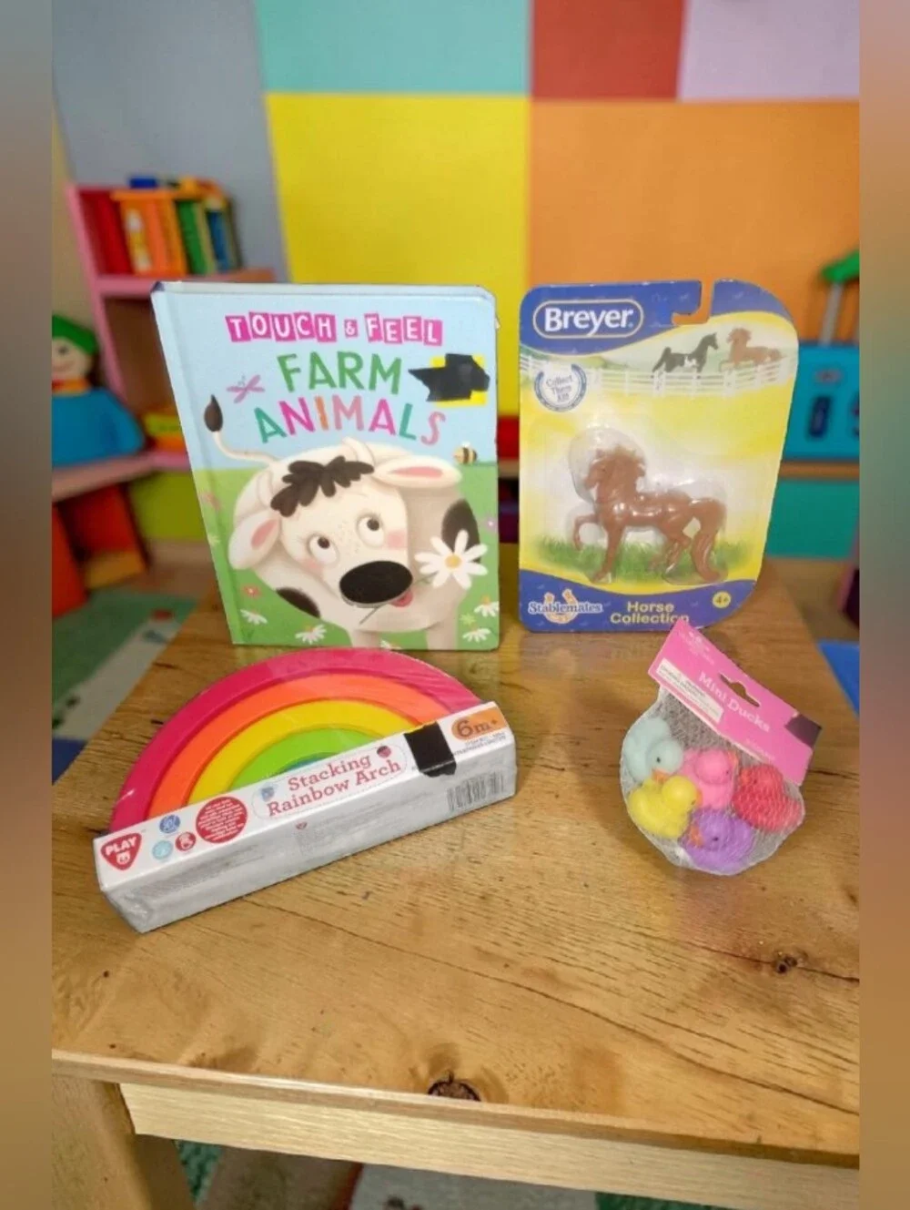 NWT Toddler & Kids Toy Bundle Breyer Horse Rainbow Stacker Book